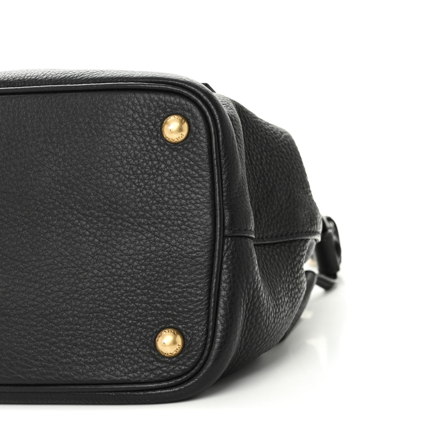 Vitello Daino Flap Shoulder Bag Black