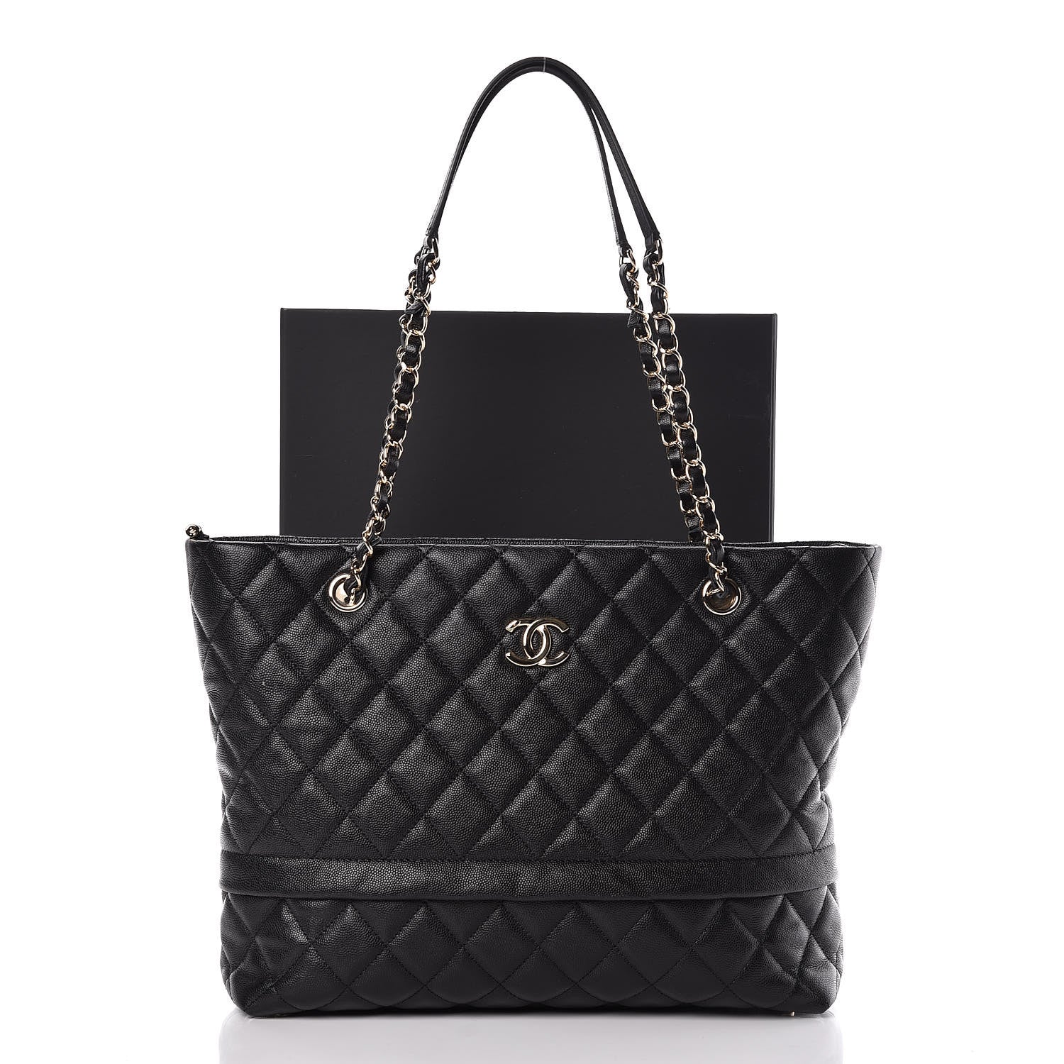 Chanel Caviar Quilted Rolled Up Tote Black 10 of 10