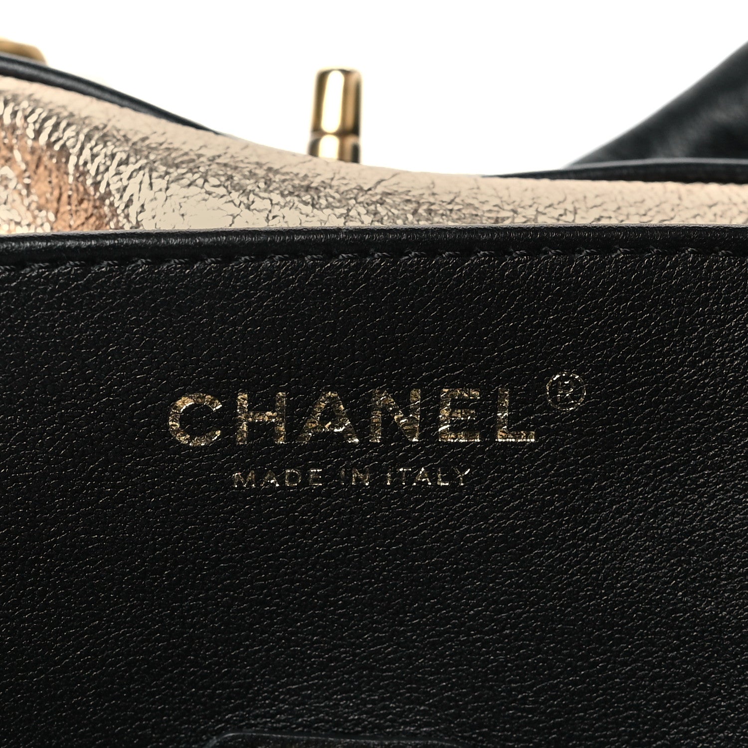 Chanel Calfskin Stitched Curved Chain Hobo Black 6 of 10