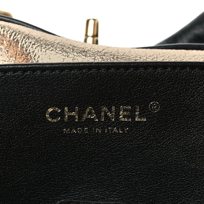 Chanel Calfskin Stitched Curved Chain Hobo Black 6 of 10