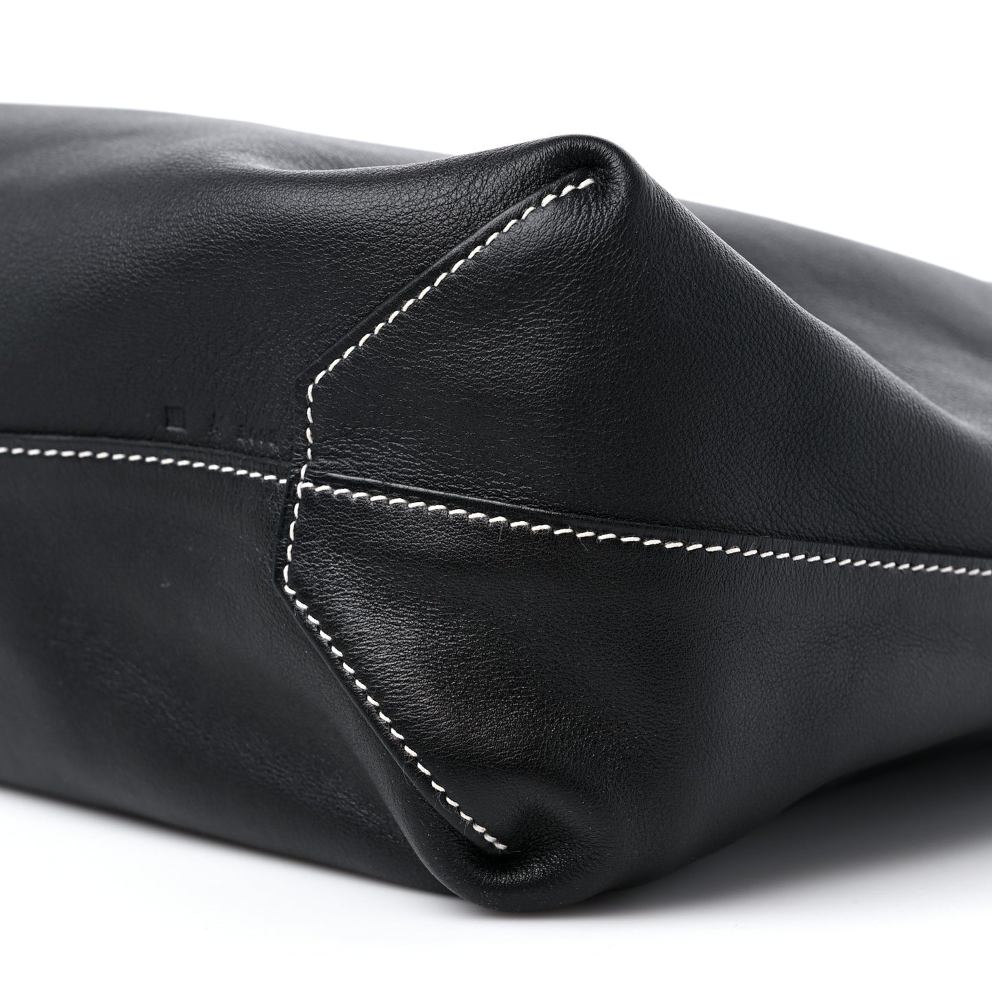 Veau Sikkim Taurillon Clemence Double Sens 36 Reversible Tote Black Graphite
