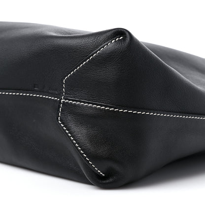 Hermes Veau Sikkim Taurillon Clemence Double Sens 36 Reversible Tote Black Graphite 8 of 14