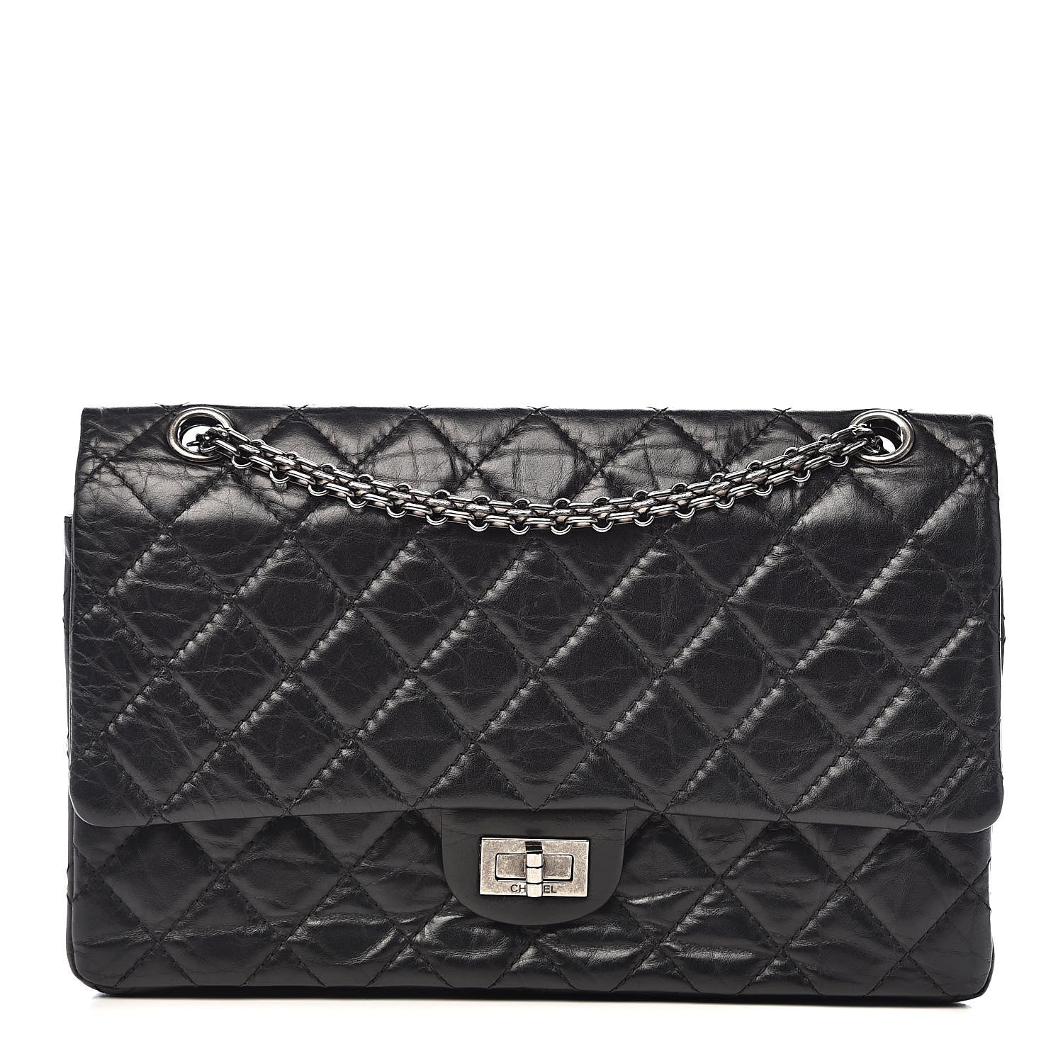 Chanel Aged Calfskin Quilted 2.55 Reissue 226 Flap Black 1 of 13