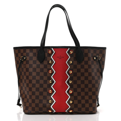 Louis Vuitton Damier Ebene Karakoram Neverfull MM 3 of 14