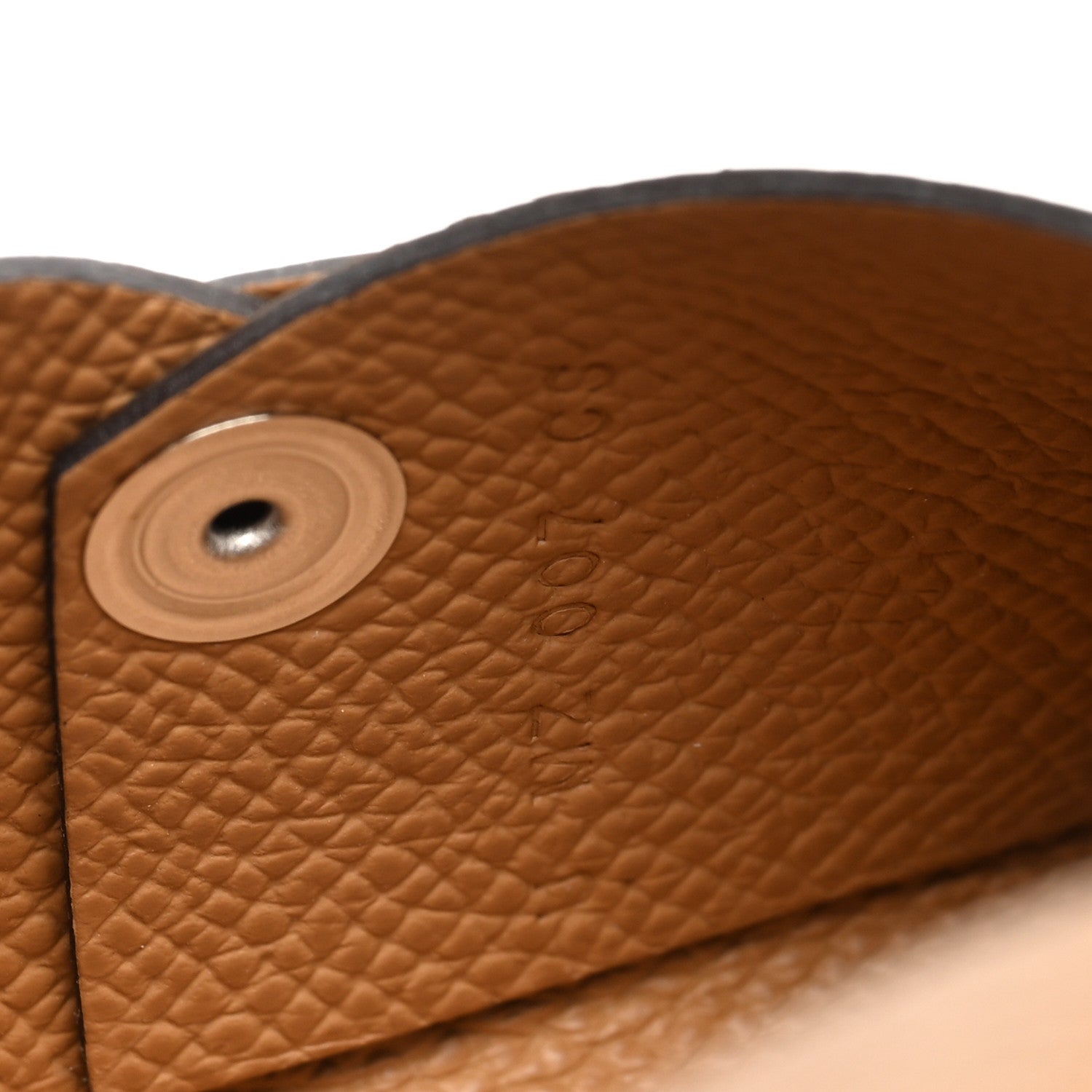 Hermes Epsom Verso Calvi Card Case Alezan Biscuit 7 of 8