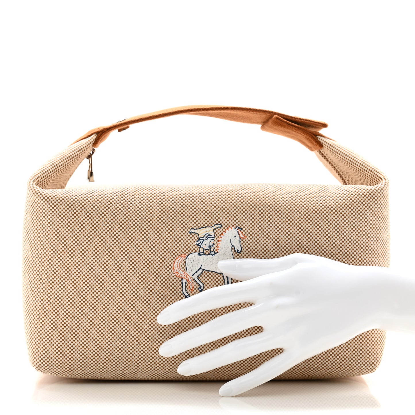 Canvas Large Bride-A-Brac Cabriole Case Biscuit