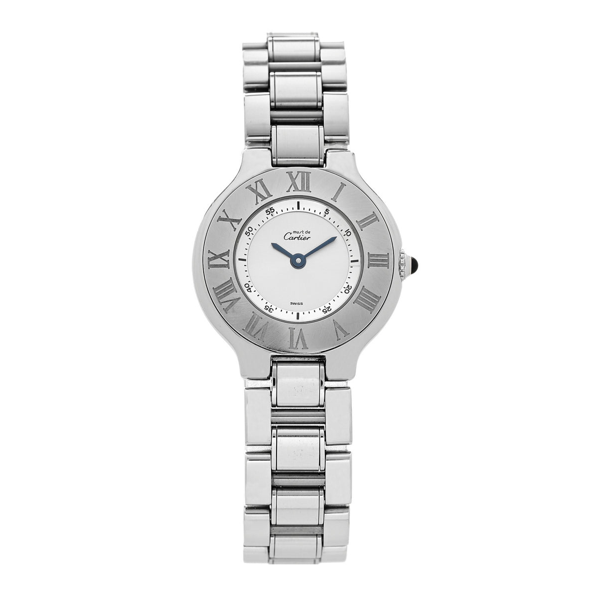 Cartier Stainless Steel 28mm Must De 21 Quartz Watch 1 of 4