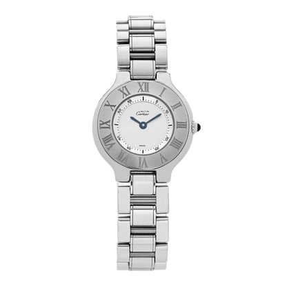 Cartier Stainless Steel 28mm Must De 21 Quartz Watch 1 of 4