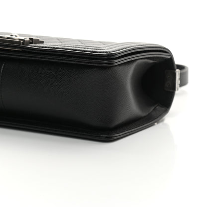 Chanel Caviar Quilted Medium Boy Flap Black 10 of 12