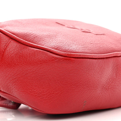 Saint Laurent Lambskin Monogram Lou Belt Bag Red 9 of 12