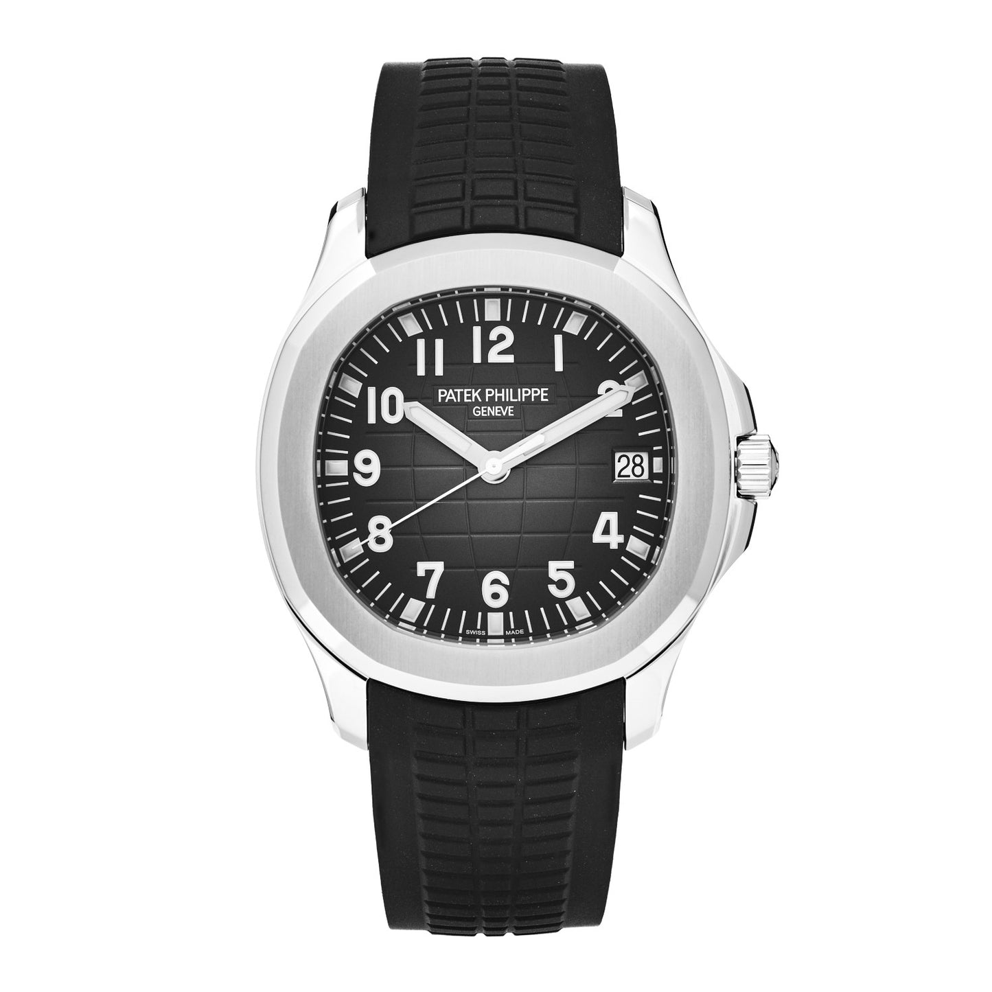 Stainless Steel Rubber 40mm Aquanaut Automatic Watch Black 5167A-001