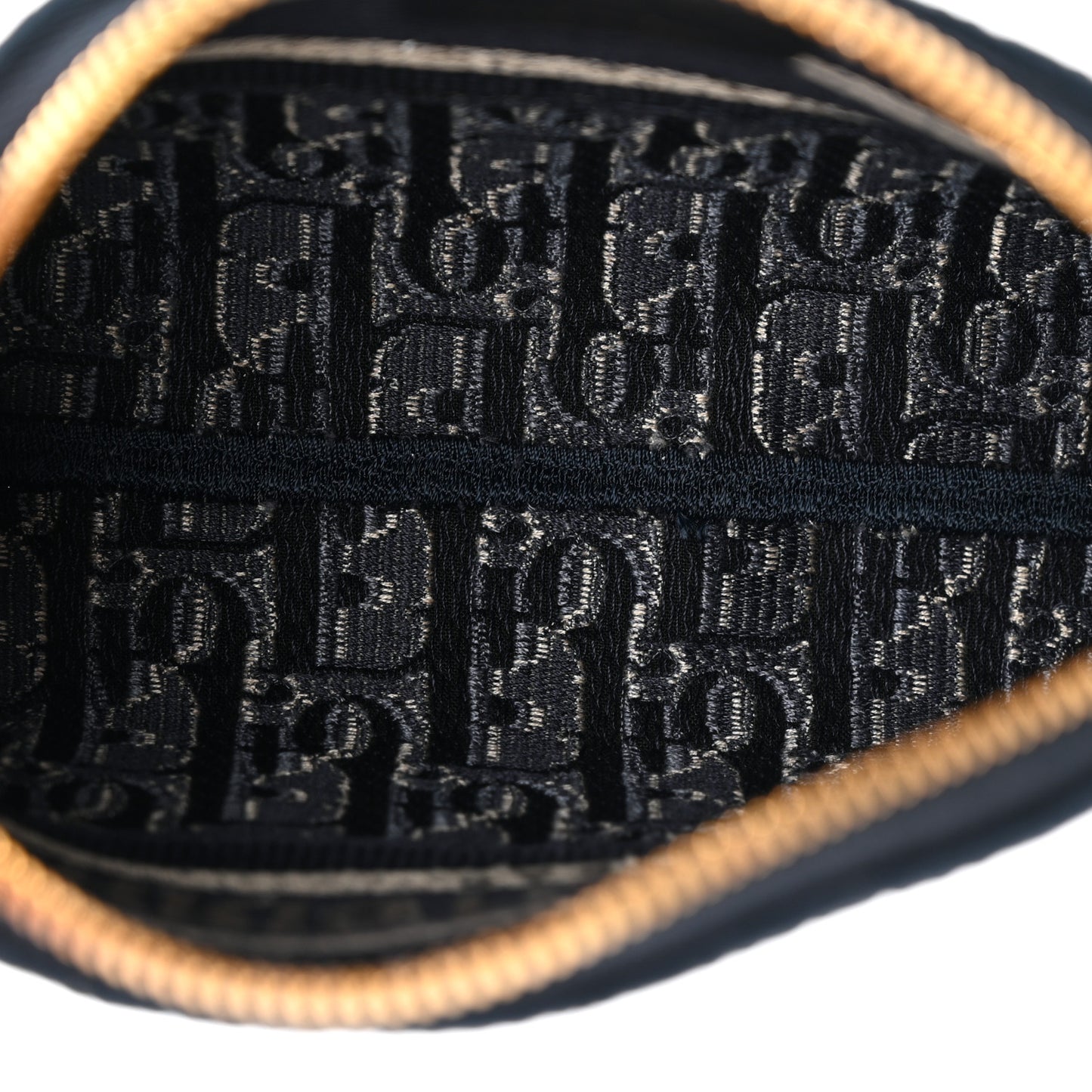 Velvet Oblique Cosmetic Pouch Blue