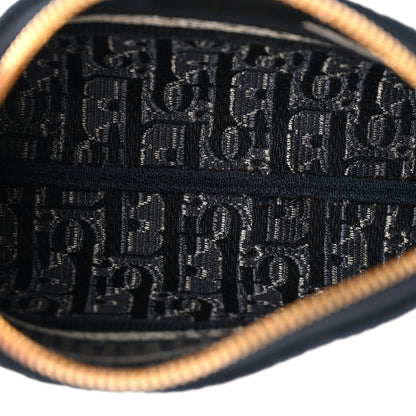 Christian Dior Velvet Oblique Cosmetic Pouch Blue 5 of 11