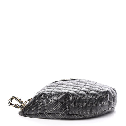 Chanel Caviar Quilted Waist Bag Black Gold 4 of 10