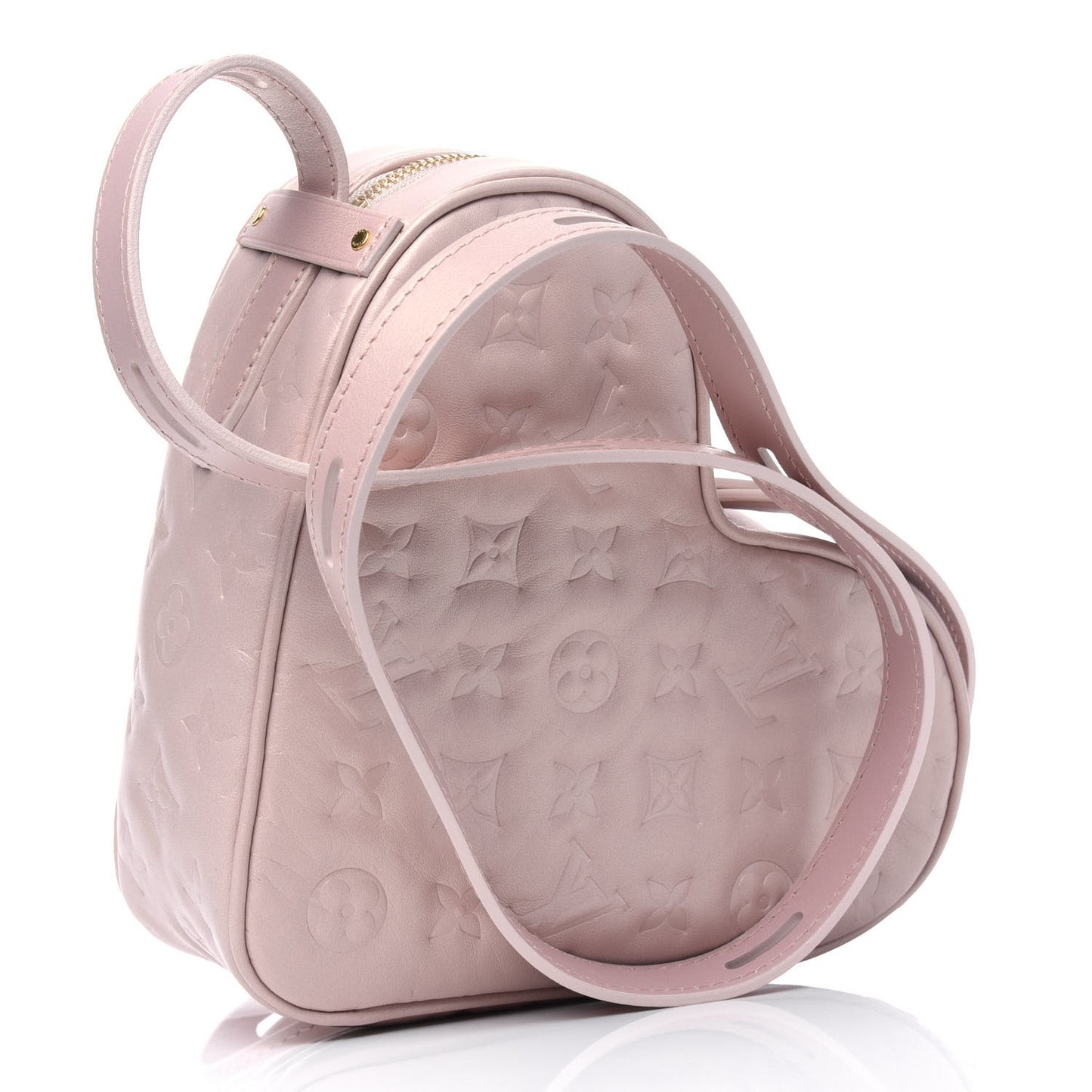 Lambskin Embossed Monogram Fall In Love Sac Coeur Light Pink