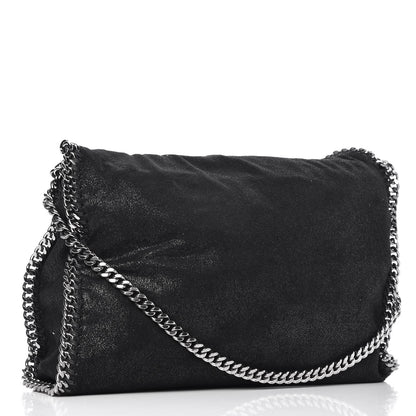 Stella McCartney Shaggy Deer Falabella Fold Over Tote Black 4 of 10