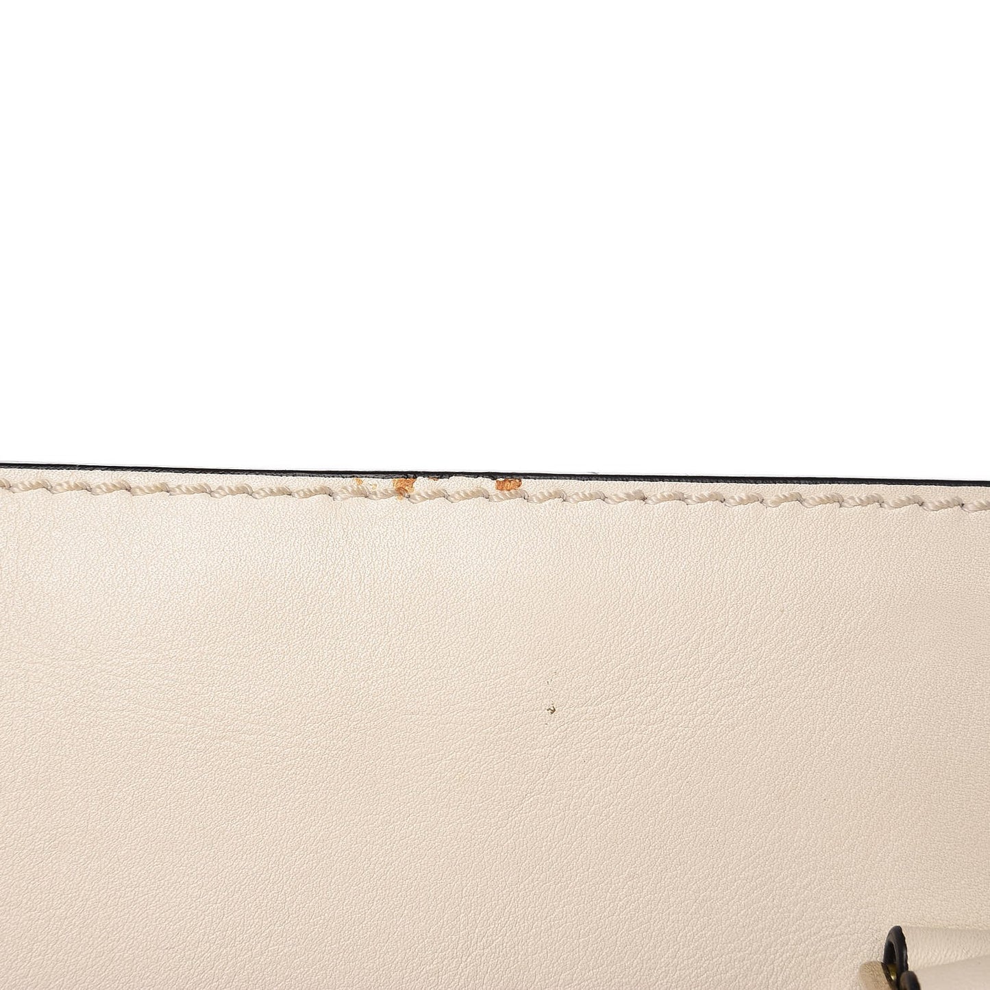 Vitello Rockstud Double Handle Tote Ivory