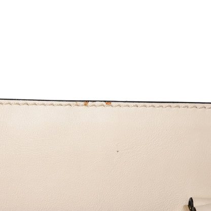 Valentino Garavani Vitello Rockstud Double Handle Tote Ivory 9 of 13