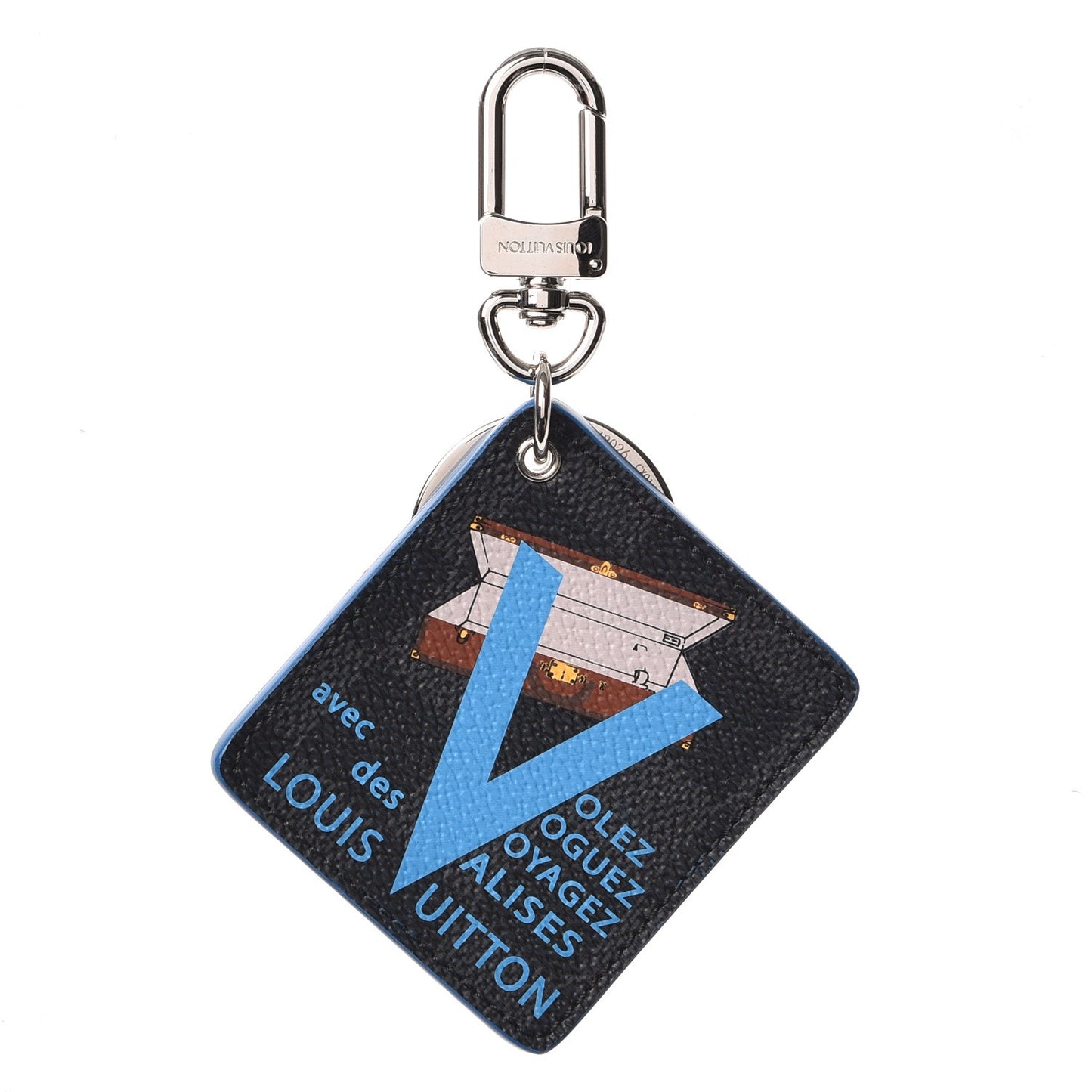 Damier Graphite Illustre V Key Holder Blue