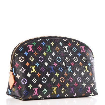 Louis Vuitton Monogram Multicolor Cosmetic Pouch Black Grenade 3 of 9