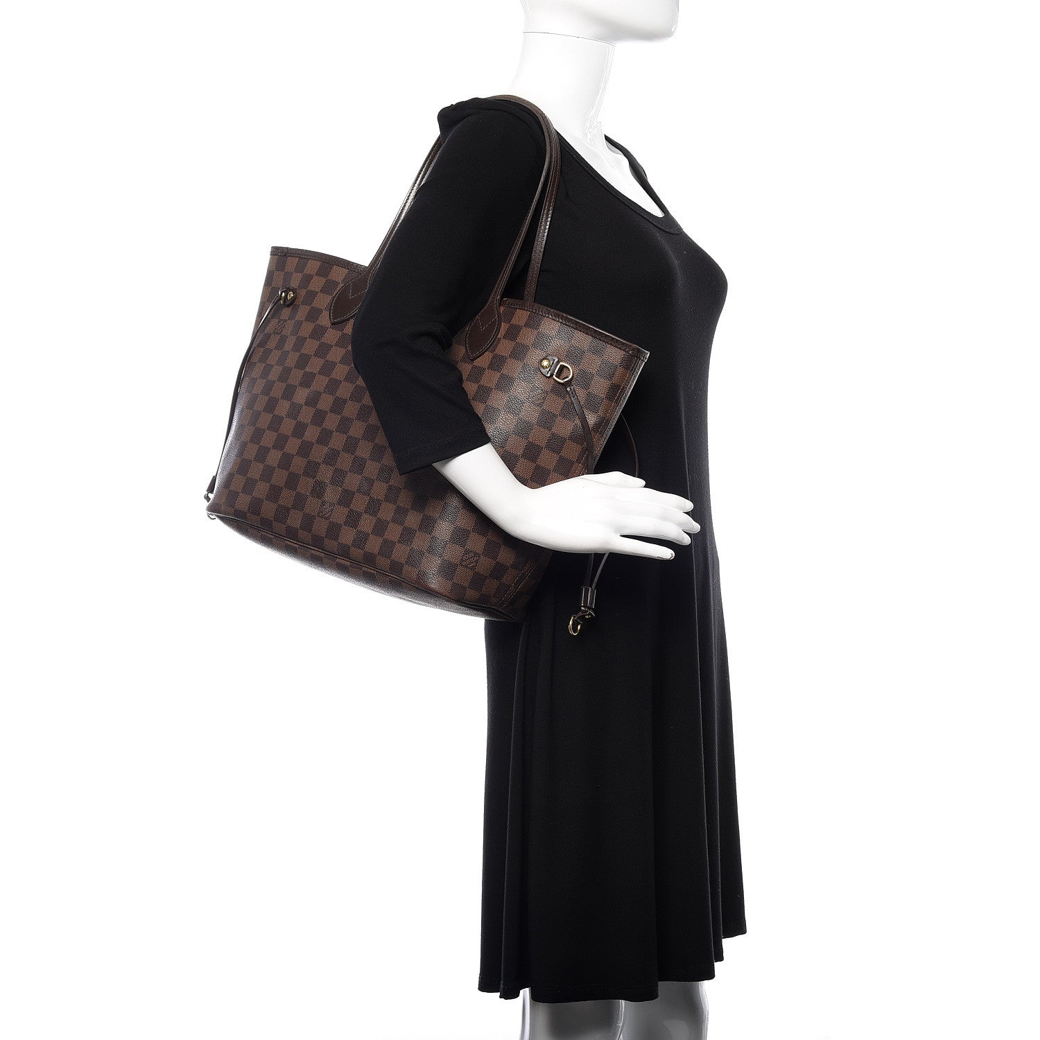 Louis Vuitton Damier Ebene Neverfull MM 2 of 15