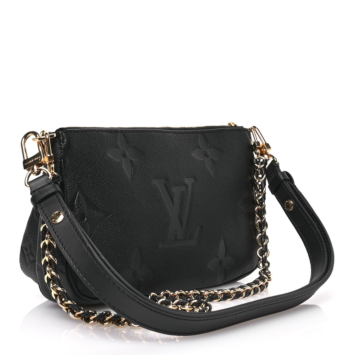 Louis Vuitton Empreinte Monogram Giant Multi Pochette Accessories Black 3 of 10