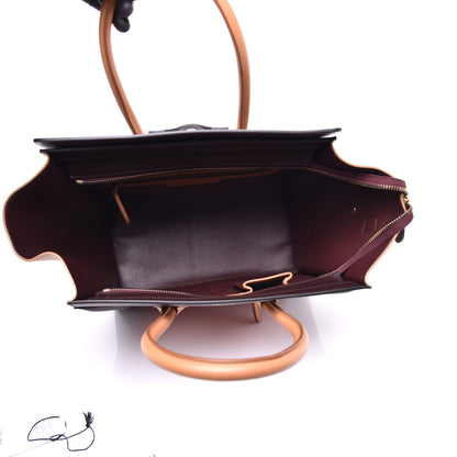 Celine Elephant Calfskin Mini Tri-Color Luggage Terracotta 5 of 9