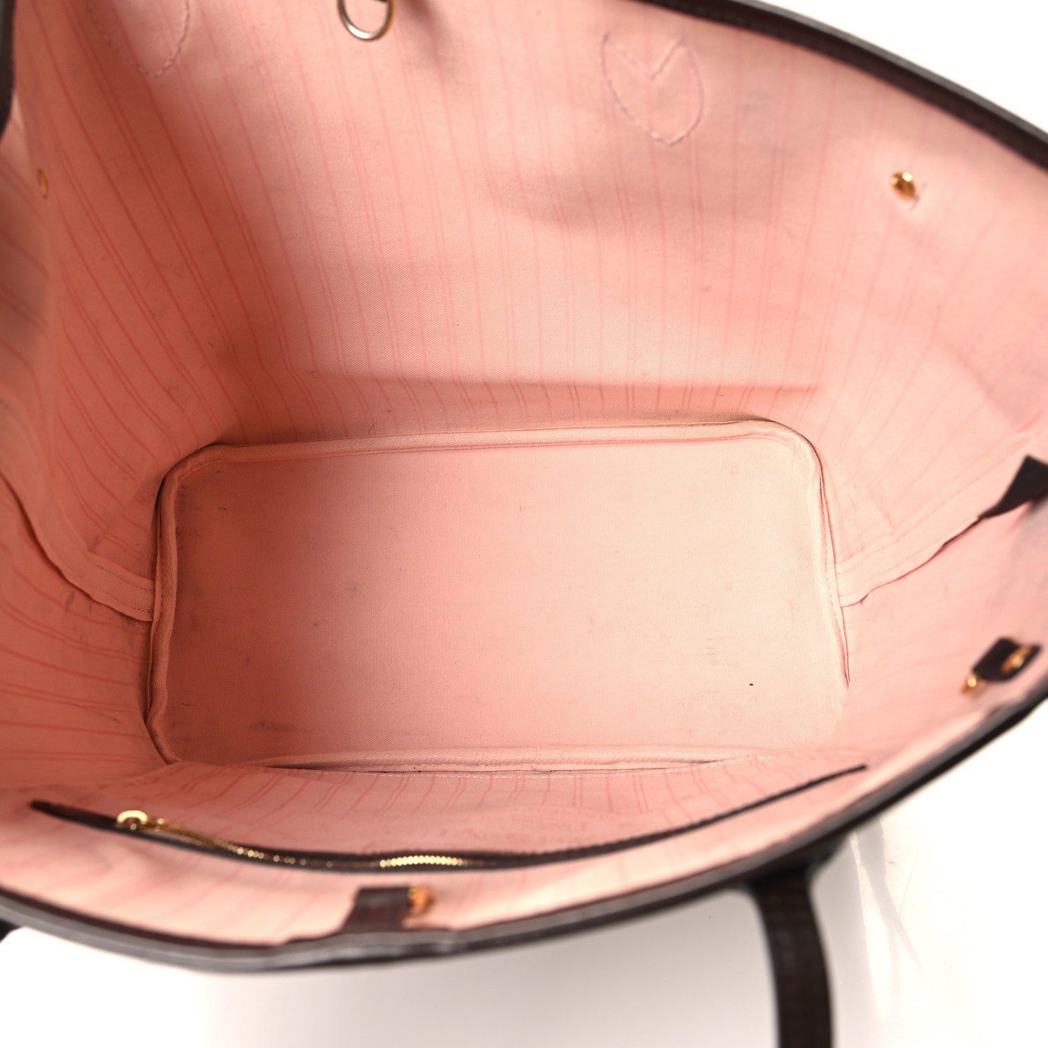 Louis Vuitton Damier Ebene Neo Neverfull MM Rose Ballerine 6 of 12