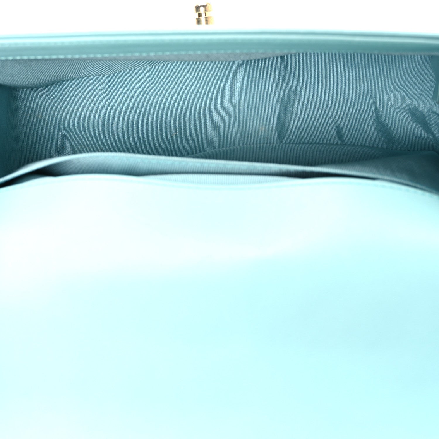 Chanel Lambskin Chevron Quilted Medium Boy Flap Turquoise 5 of 11