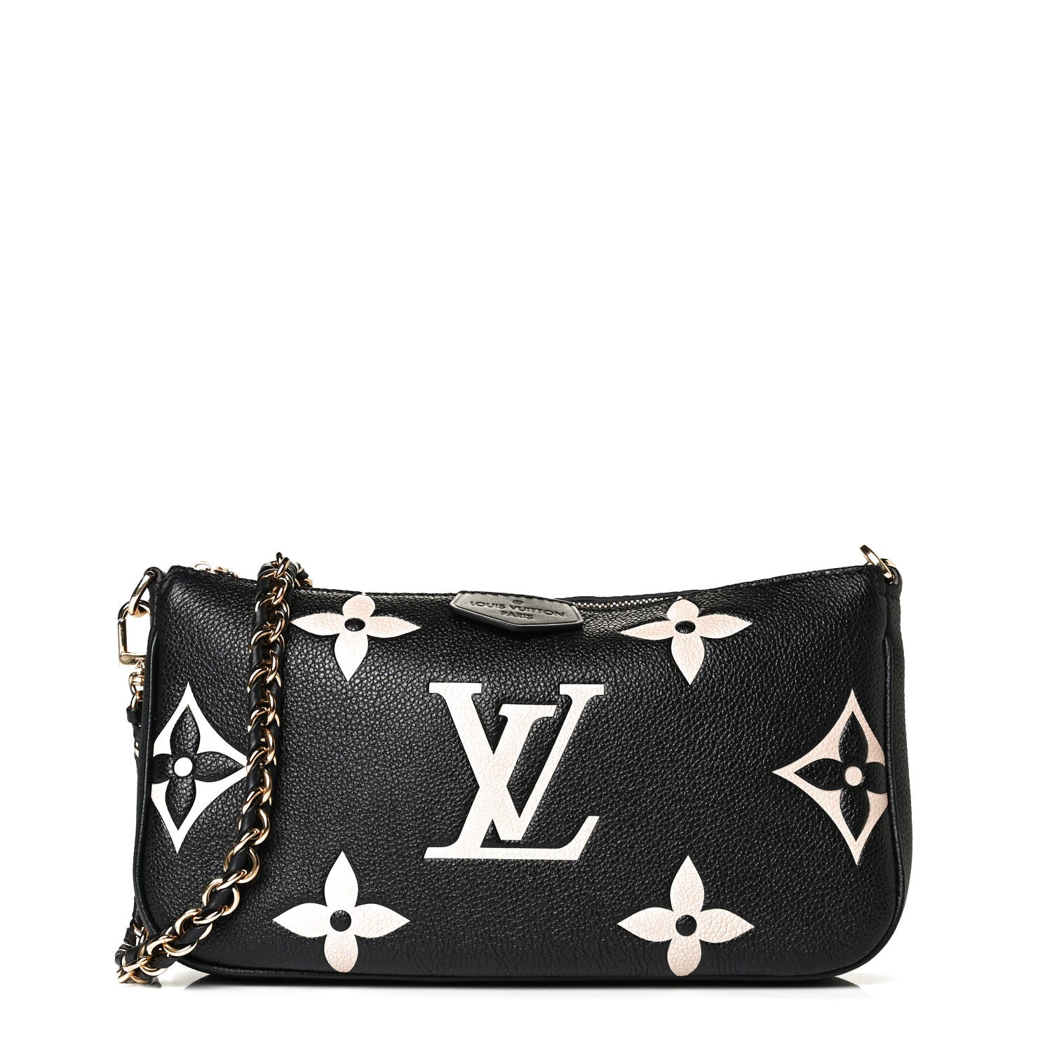Louis Vuitton Empreinte Monogram Giant Multi Pochette Accessories Large Pochette Black Beige 1 of 10