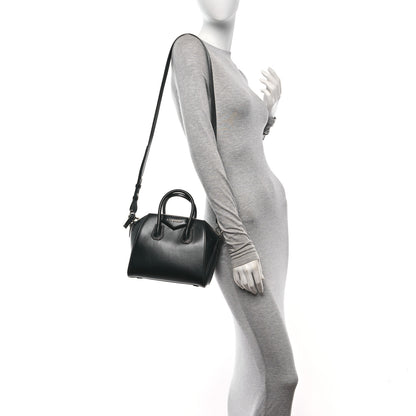 Givenchy Shiny Lord Calfskin Mini Antigona Black 2 of 13
