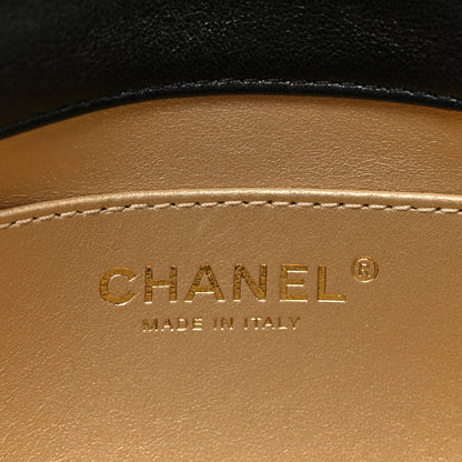 Chanel Lambskin Quilted Pearl Small Flap Black Black 7 of 10