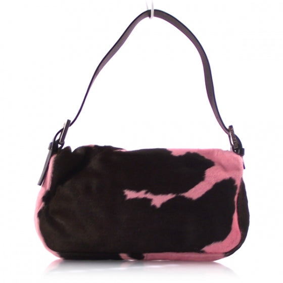 Calf Hair Baguette Pink