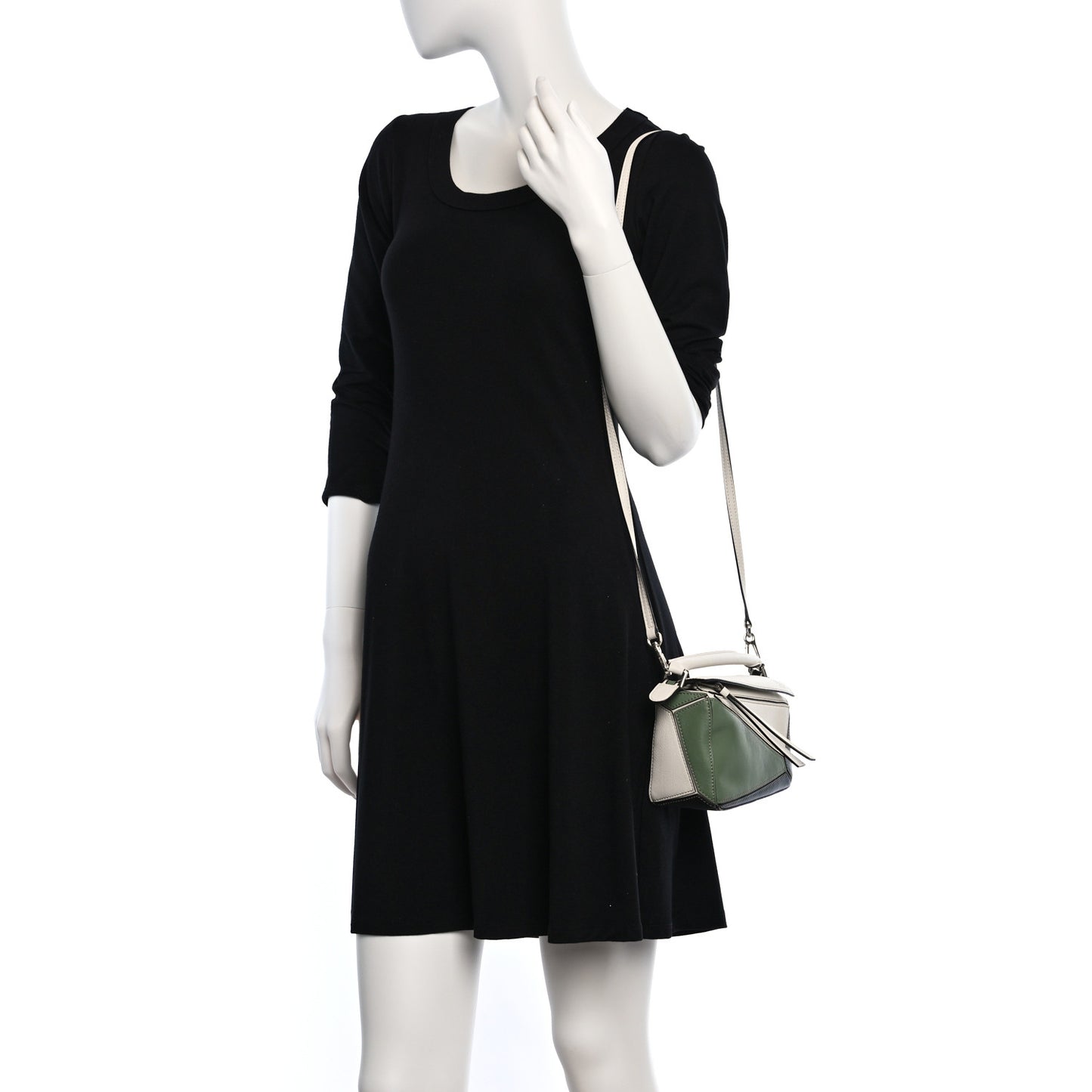 Calfskin Mini Puzzle Bag Soft White Rosemary