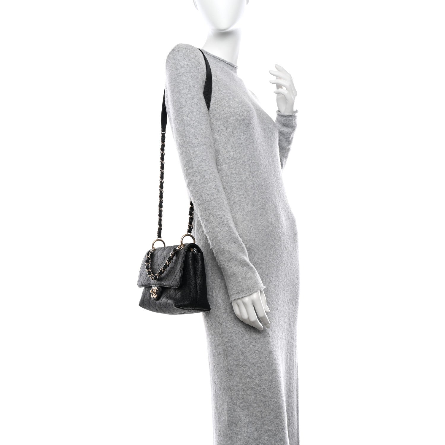 Chanel Caviar Quilted City Walk Flap Black 2 of 13