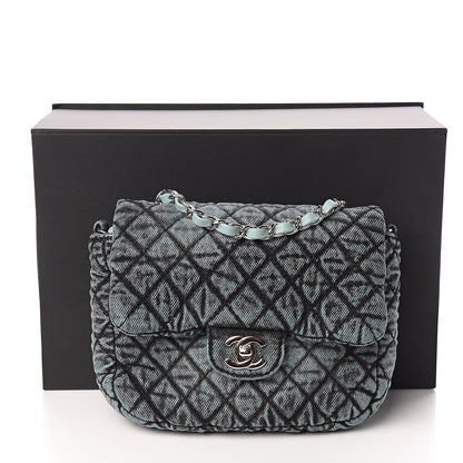 Chanel Denim Quilted Small Denimpression Flap Blue Black 10 of 10