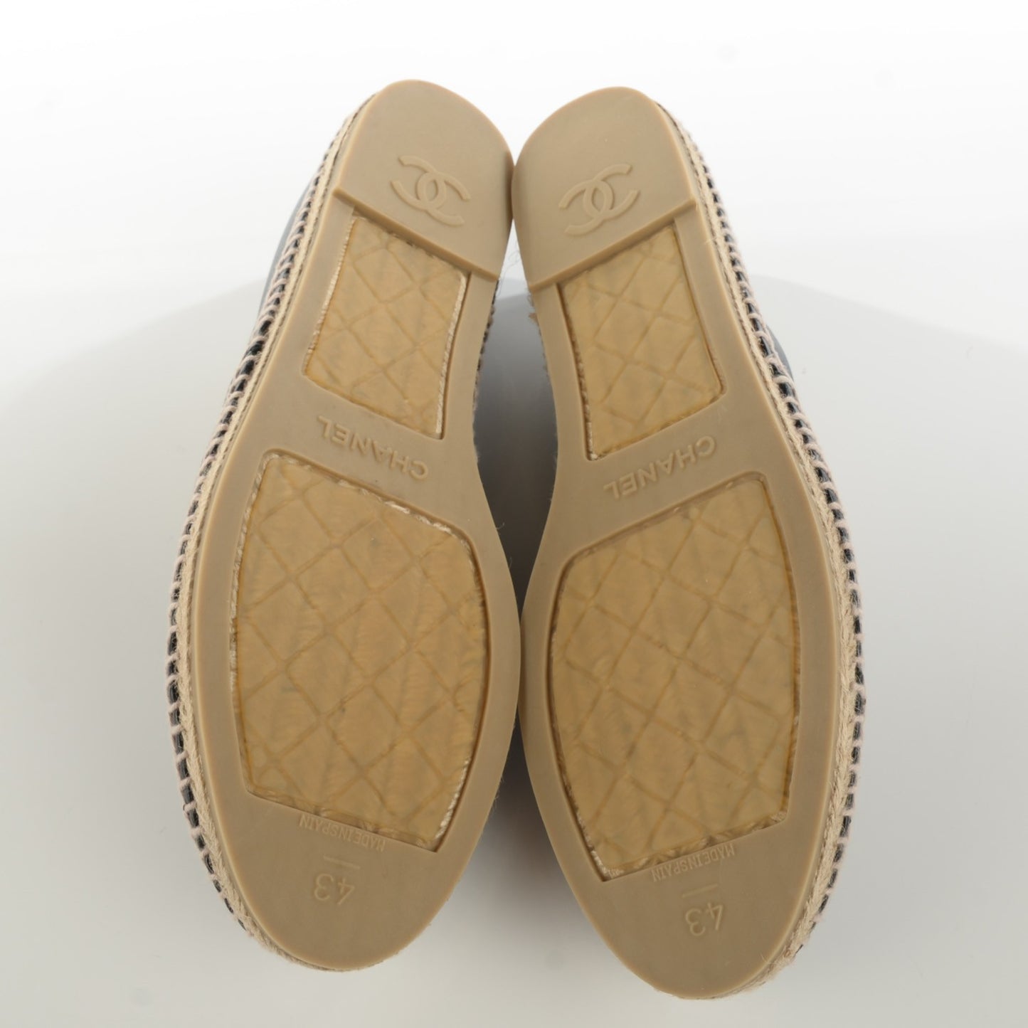 Lambskin CC Mens Espadrilles 43 Black