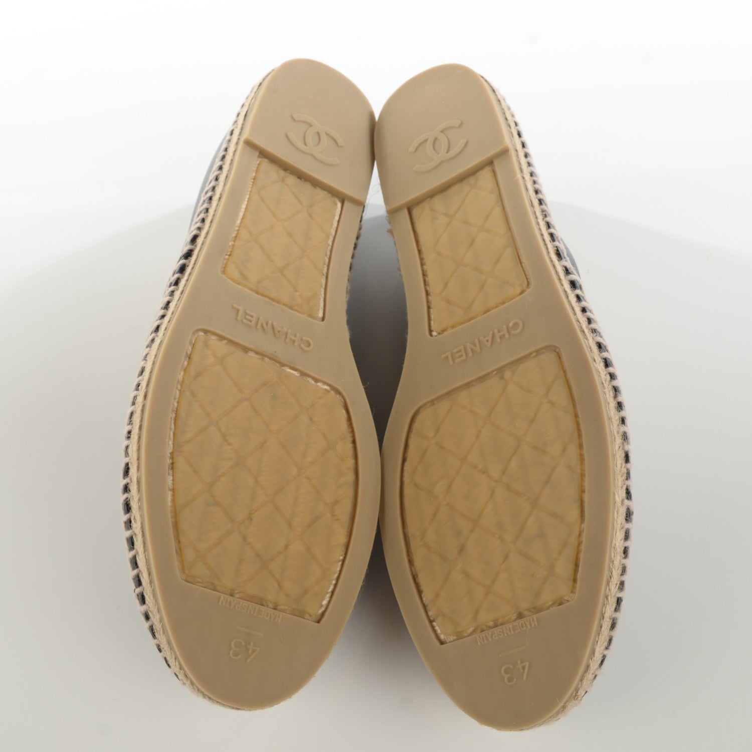 Chanel Lambskin CC Mens Espadrilles 43 Black 8 of 11