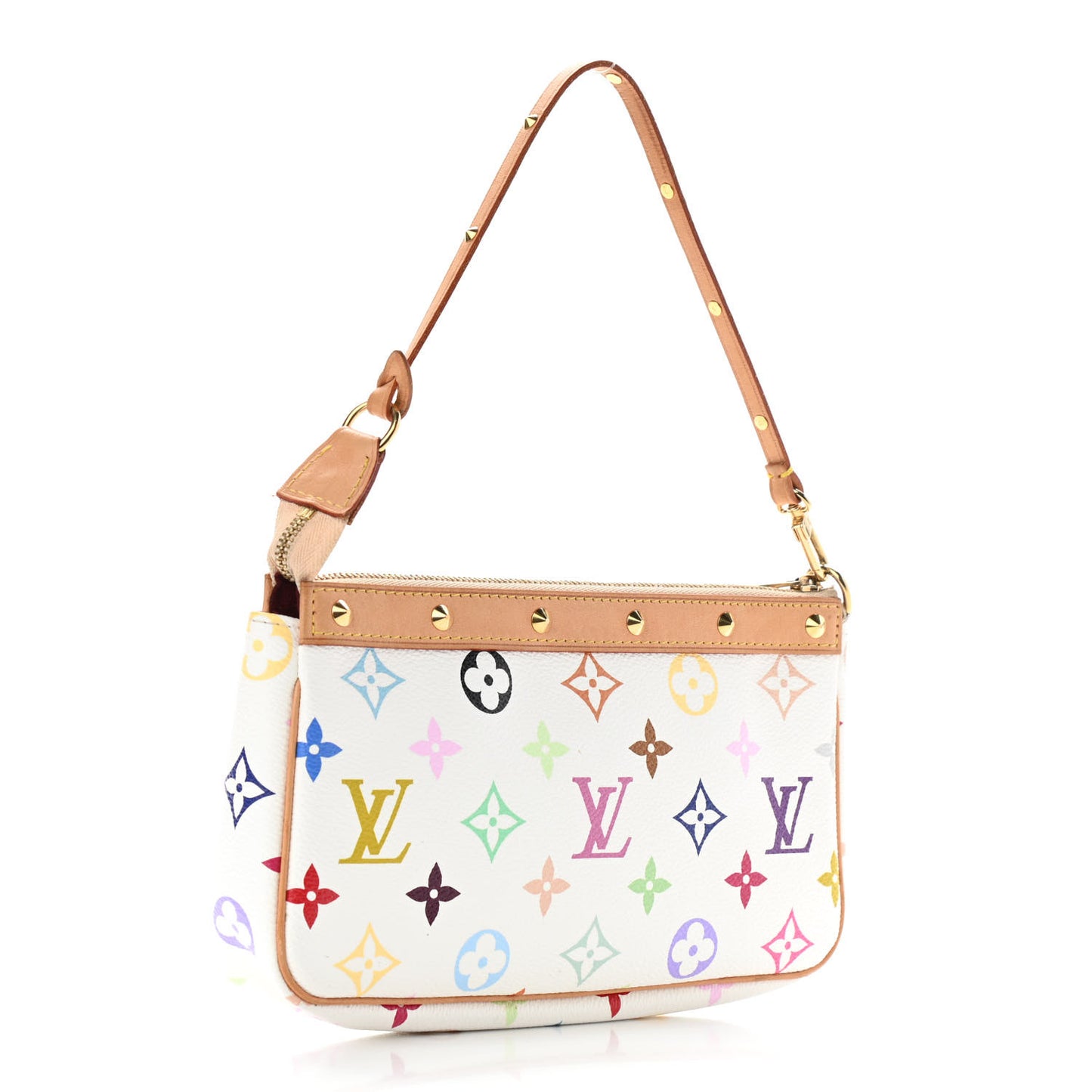 Monogram Multicolor Pochette Accessories White