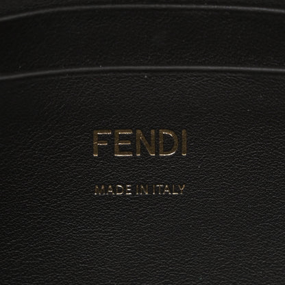 Fendi Fabric Jacquard Paillettes Vitello Seta FF 1974 Mini Baguette Testa di Moro Real Ebano 6 of 11