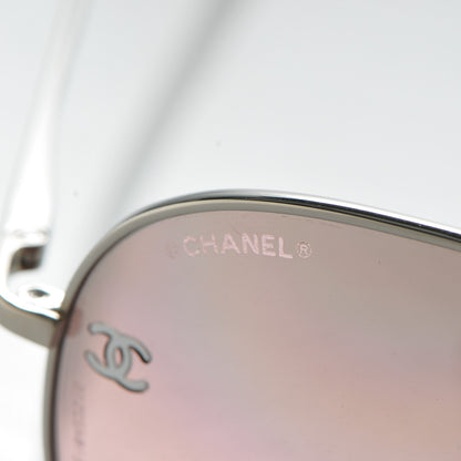 Chanel CC Aviator Sunglasses 4189-T-Q Pink 7 of 8