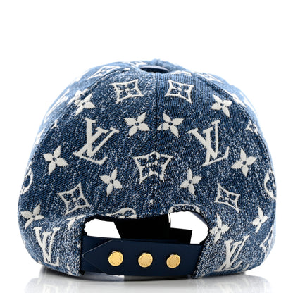 Louis Vuitton Monogram Jacquard Cap M Blue 6 of 9