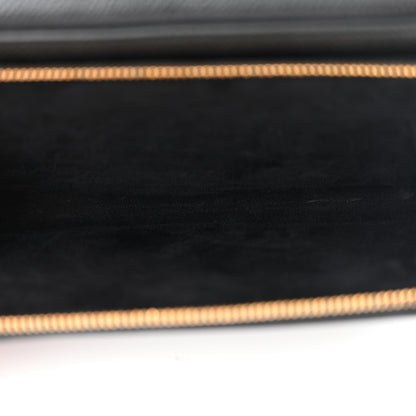 Christian Dior Grained Calfskin Caro Double Pouch Black 6 of 13