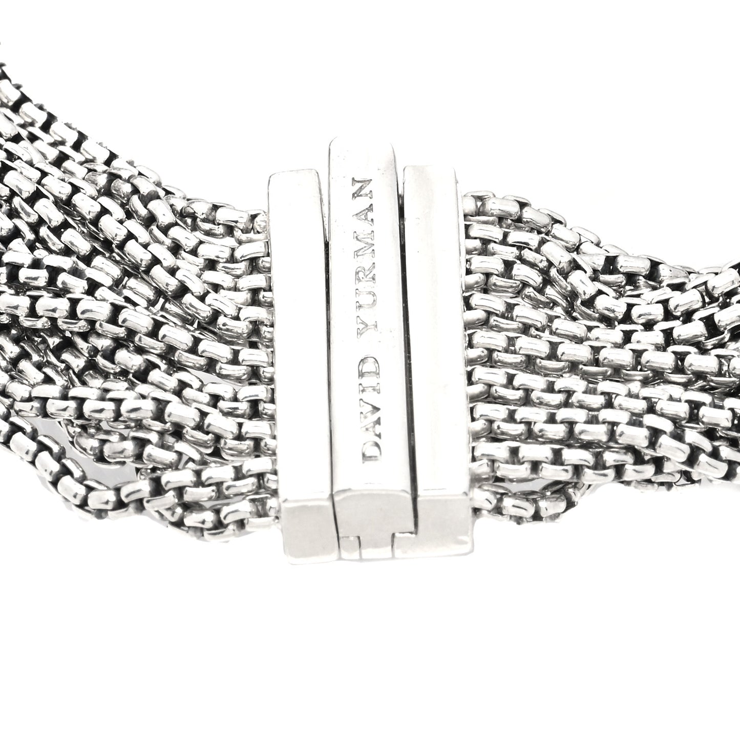Sterling Silver Multi-Row Box Chain Bracelet
