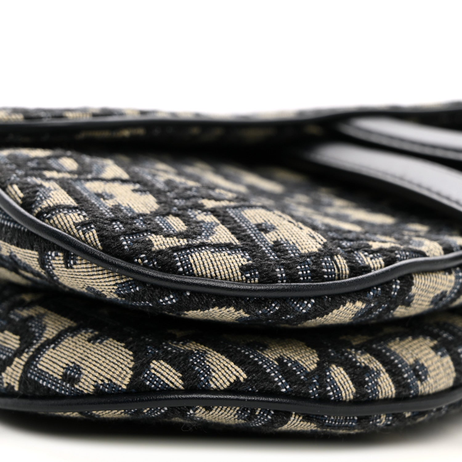 Christian Dior Oblique Mini Saddle Bag Blue 9 of 10