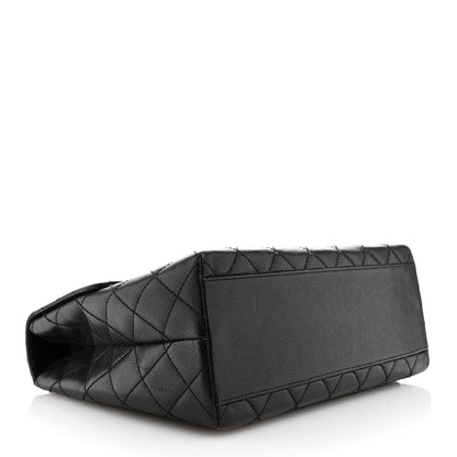 Chanel Caviar Quilted Jumbo Kelly Flap Black 4 of 13