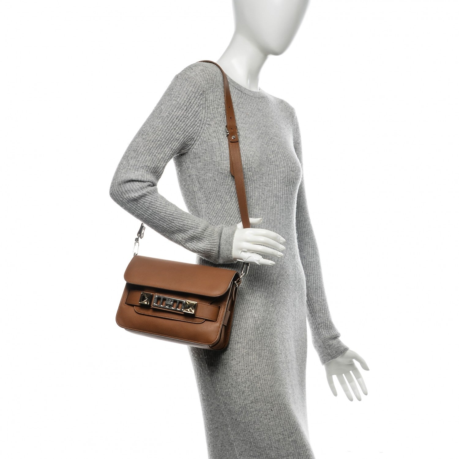 Proenza Schouler Calfskin PS11 Mini Classic Shoulder Bag Caramel 2 of 7