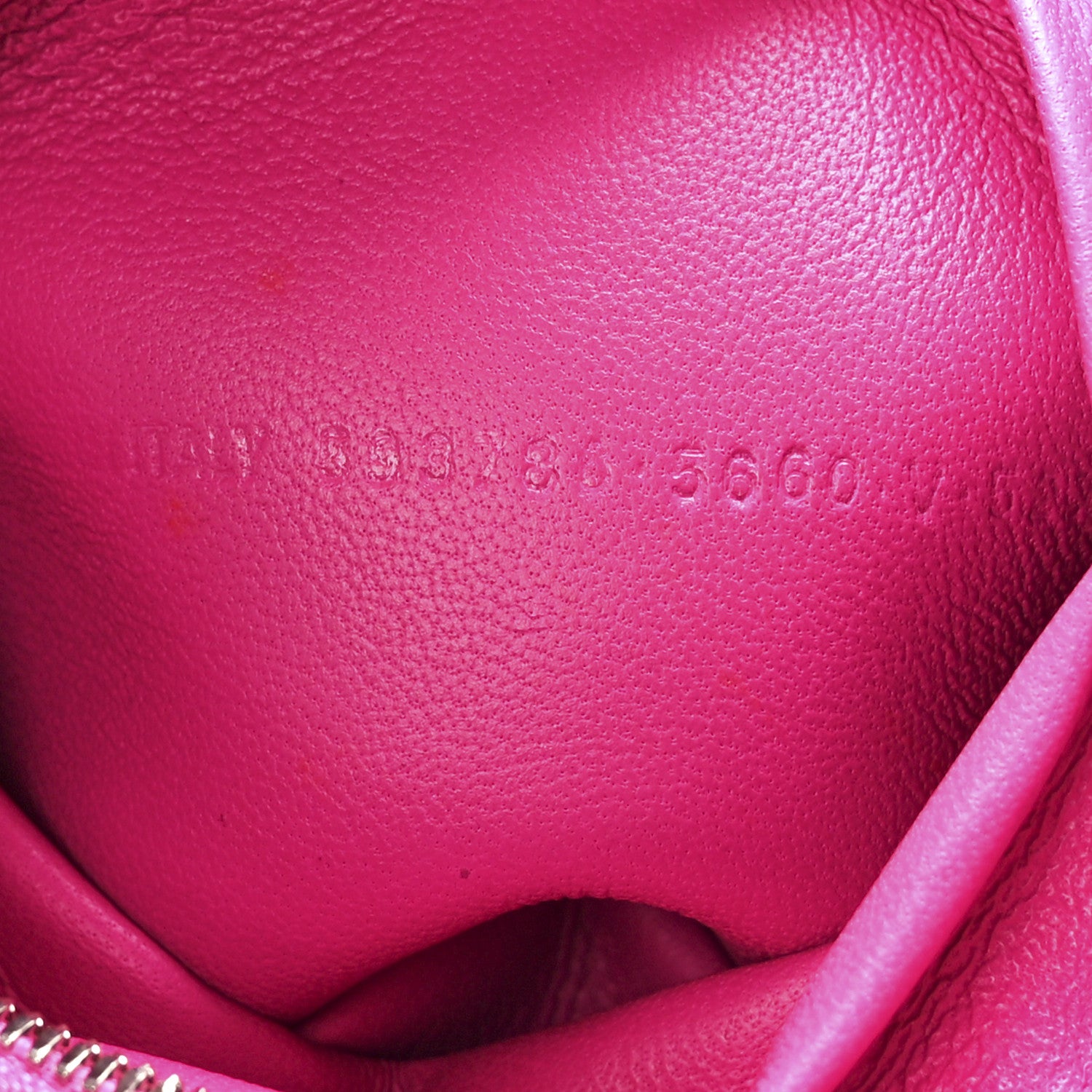 Balenciaga Calfskin Logo Zip Pouch Pink 7 of 11