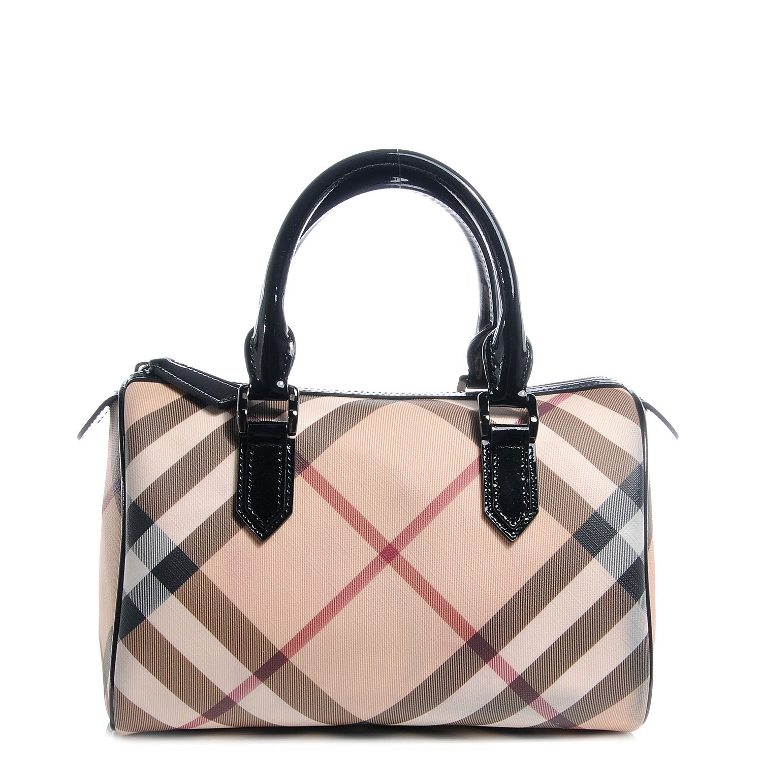 Burberry Supernova Check Chester Bowling Bag Black 1 of 7