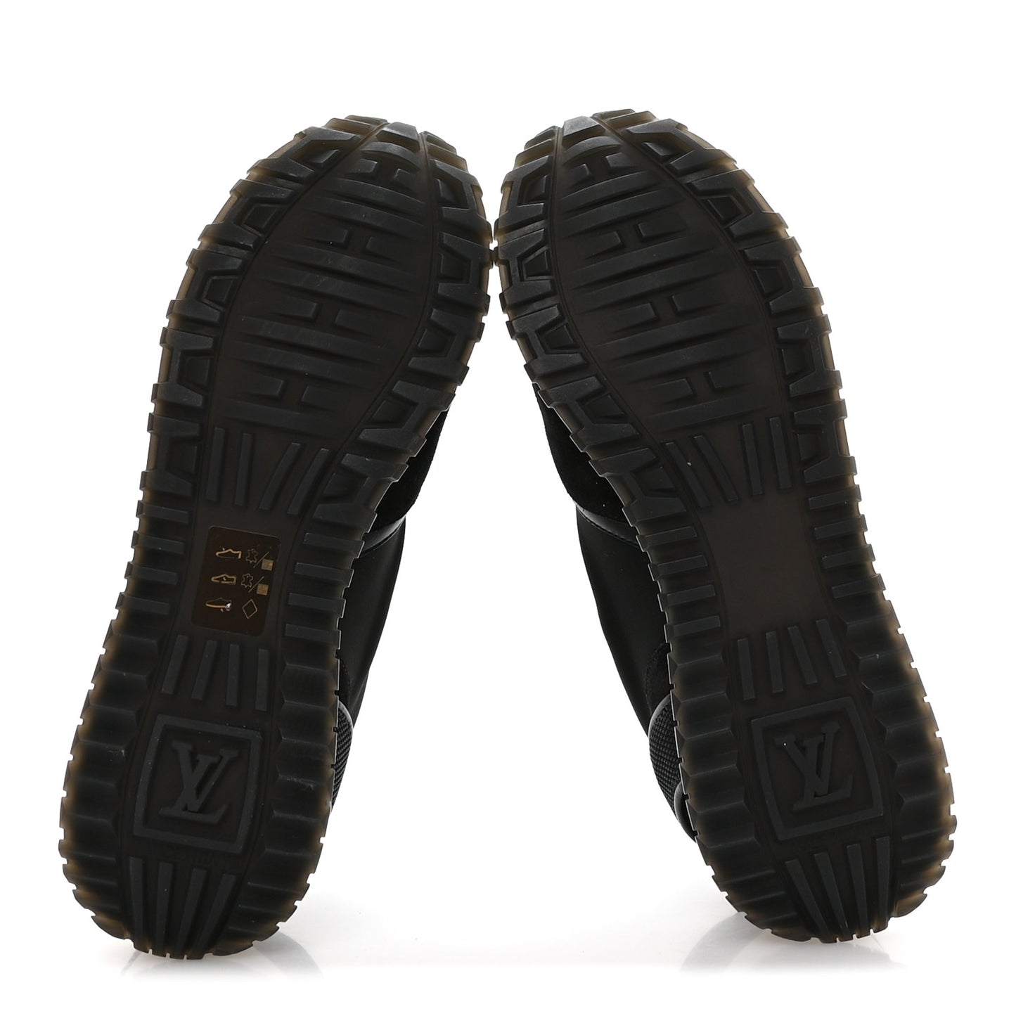 Calfskin Run Away Sneakers 37 Black